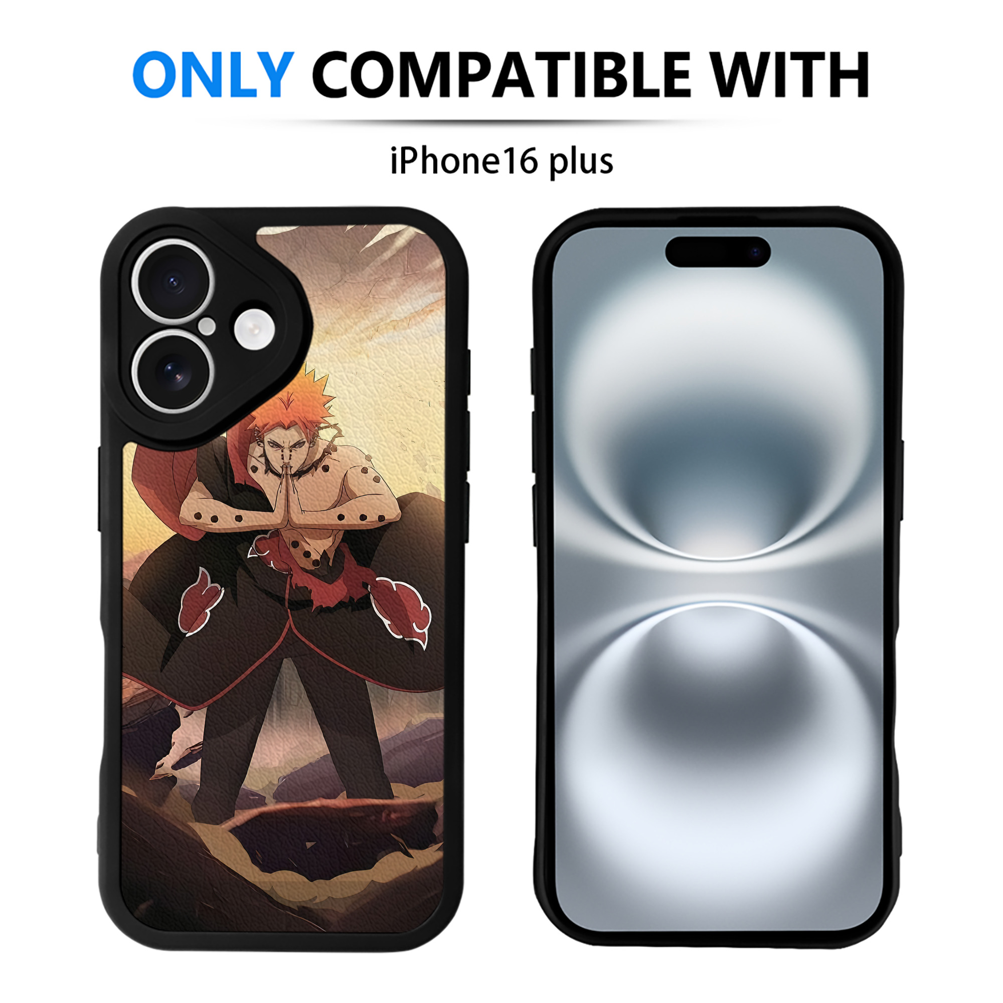 （画像用） NARUTO -ナルト- NARUTO -ナルト- 疾風伝 【iPhone 16シリーズ対応】シリコンスマホケース（レザー調） 材質：シリコン